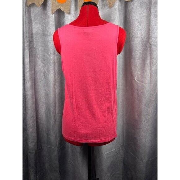 GAP Womens Pink Lace Overlay Tank Top Size M - Picture 3 of 5